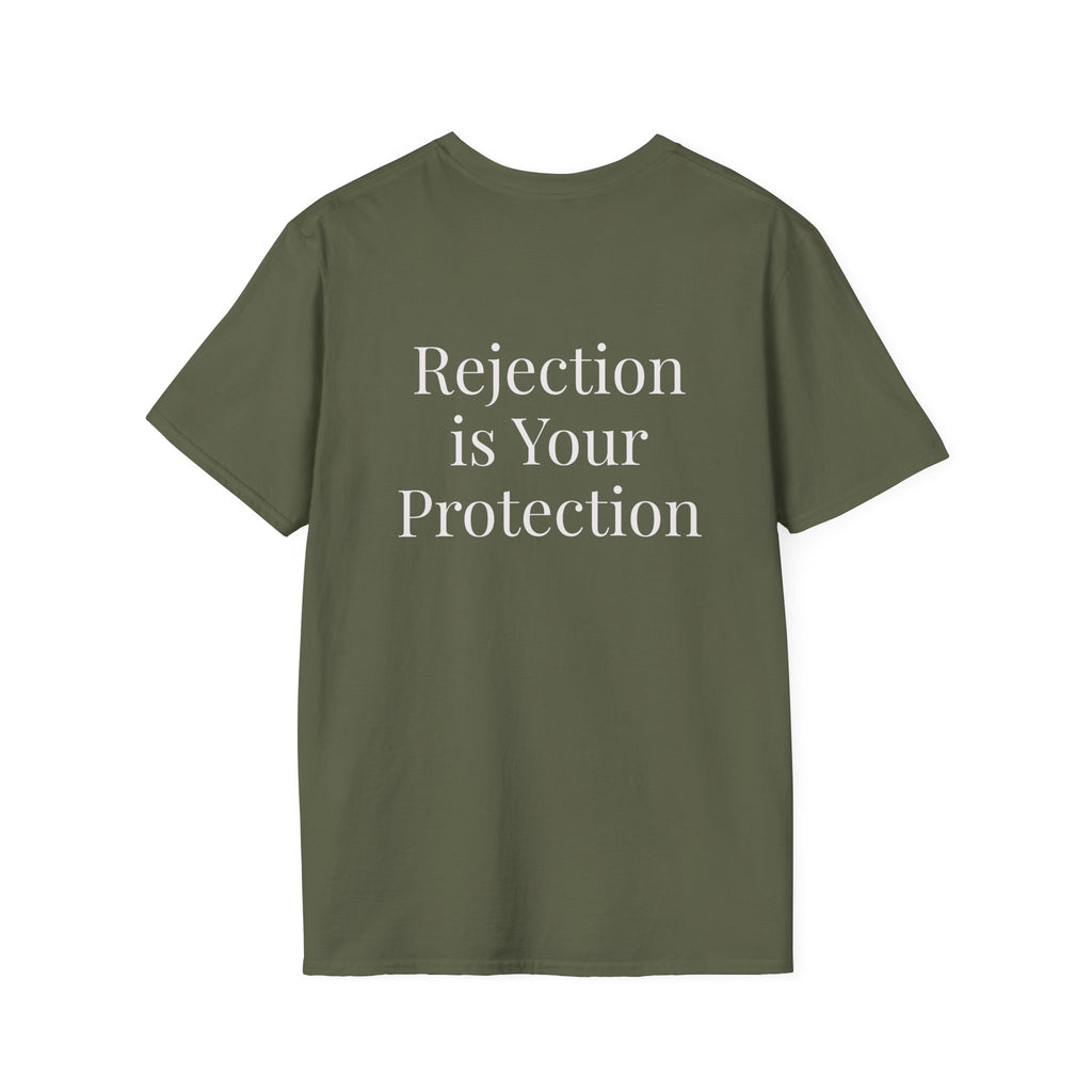 God Says “Rejection Is Your Protection” T-Shirt – Faith-Based Christian Graphic Tee