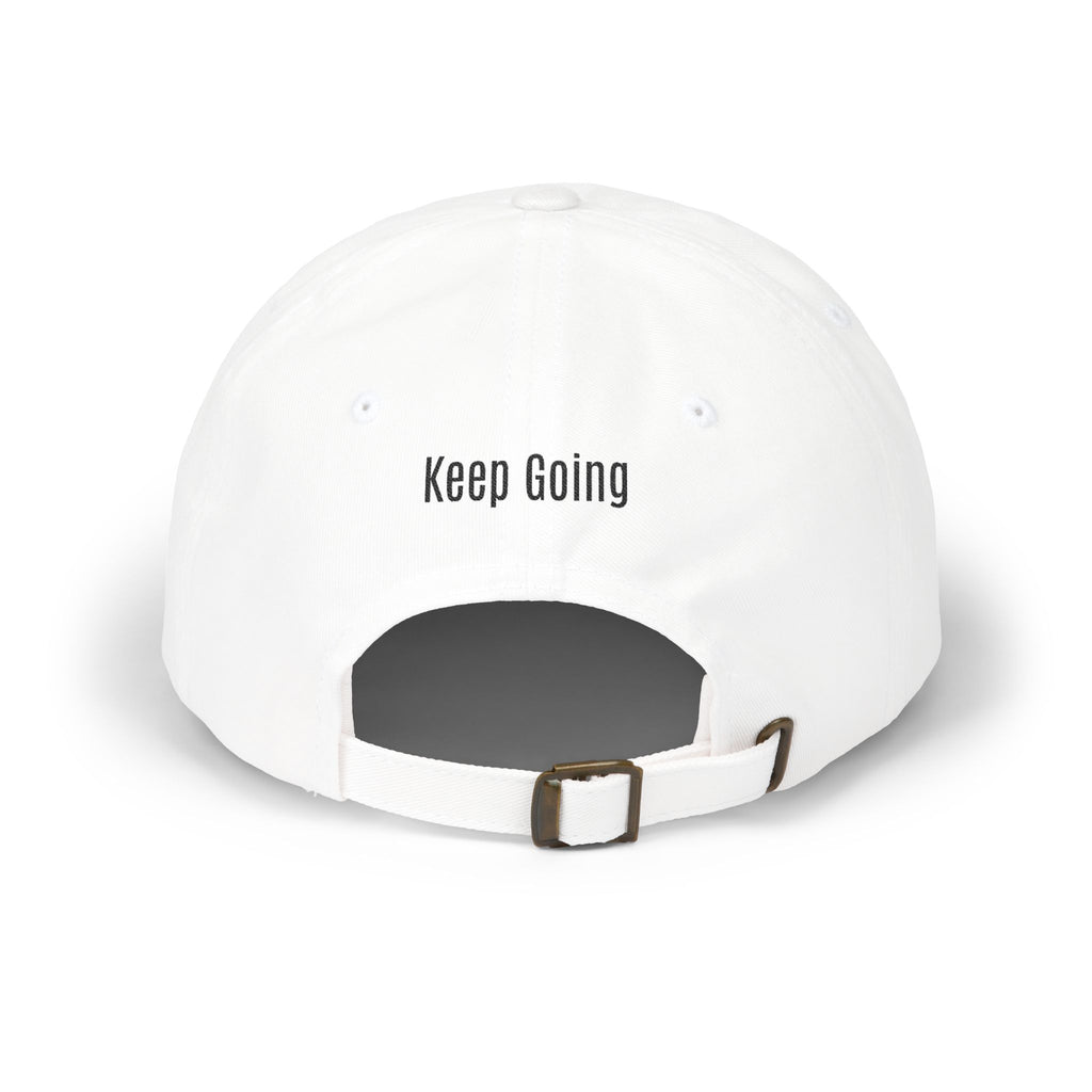 God Says Keep Going Adjustable Baseball Cap Embroidered Front and Back