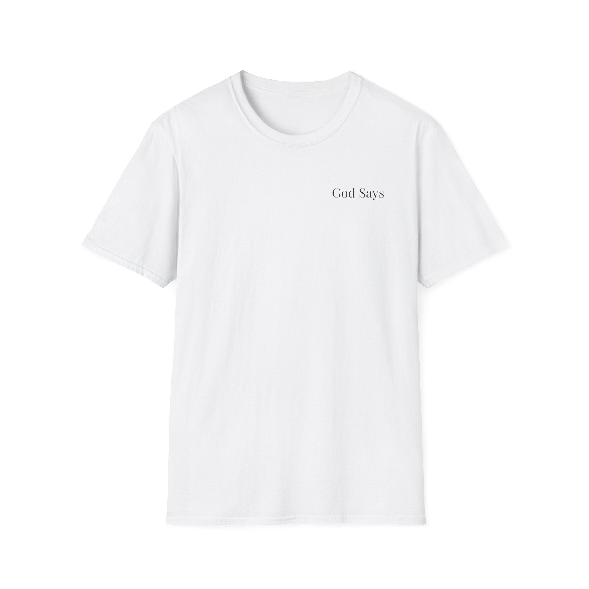 God Says “He didn't call a conference when He called you” T-Shirt – Faith-Based Christian Graphic Tee