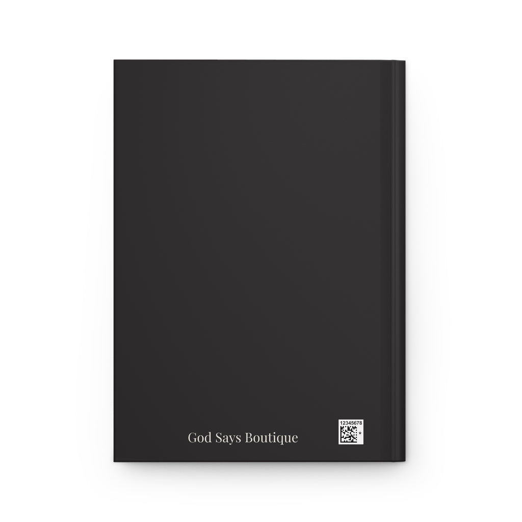 God Says “Pray. Plan. Trust. Repeat” Journal | Faith-Based Hardcover Notebook— Christian Inspirational Prayer Notebook BLACK