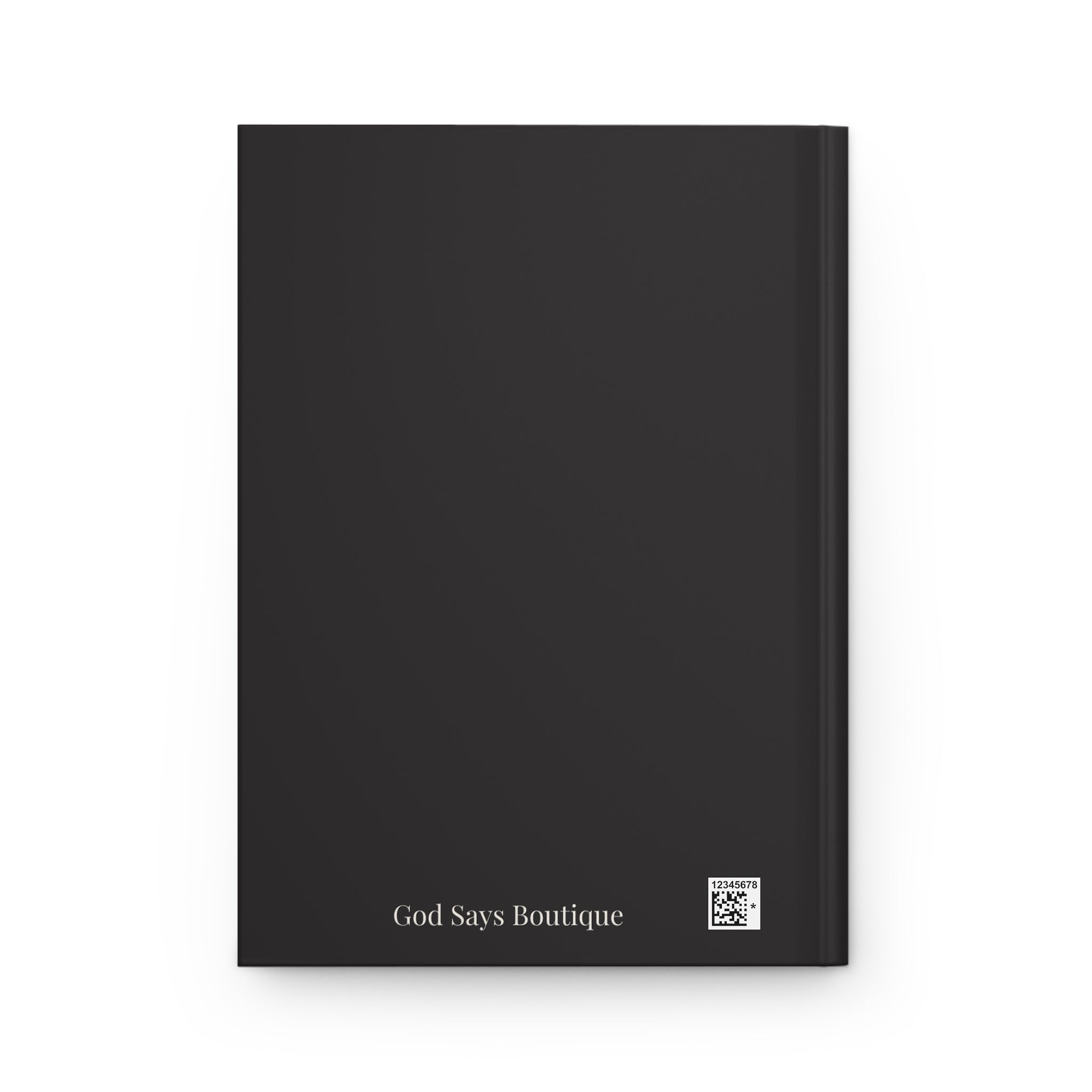 God Says “Pray. Plan. Trust. Repeat” Journal | Faith-Based Hardcover Notebook— Christian Inspirational Prayer Notebook BLACK