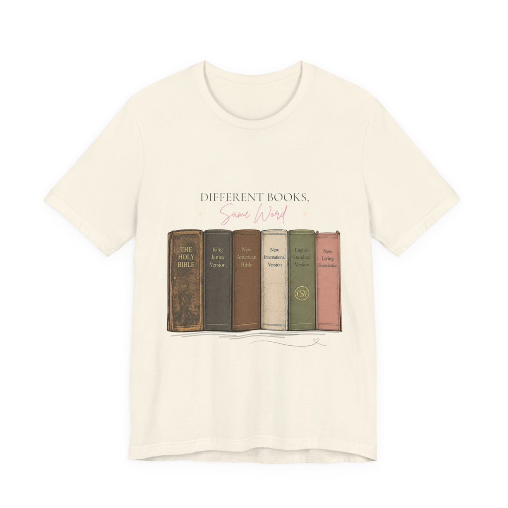 Vintage Books Graphic Tee — “Different Books. Same Story.” Literary T‑Shirt for Readers