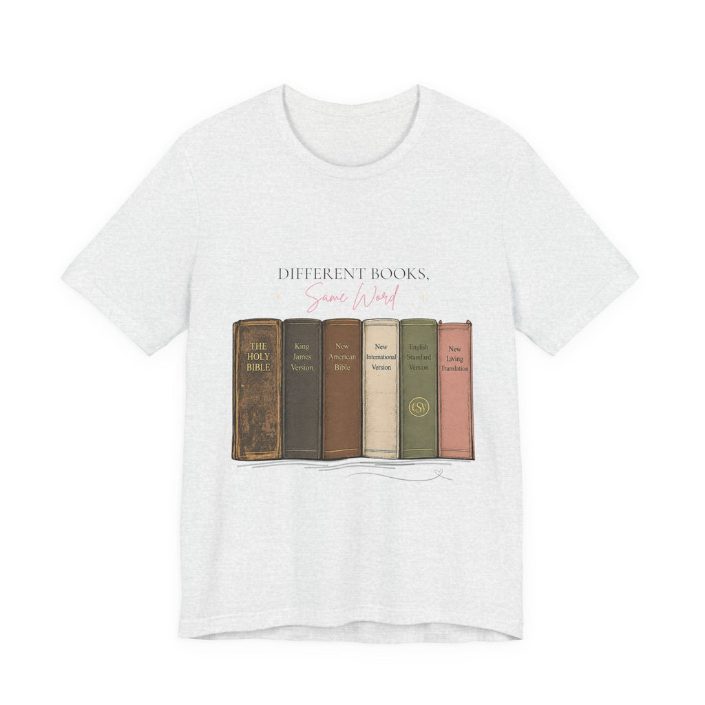 Vintage Books Graphic Tee — “Different Books. Same Story.” Literary T‑Shirt for Readers