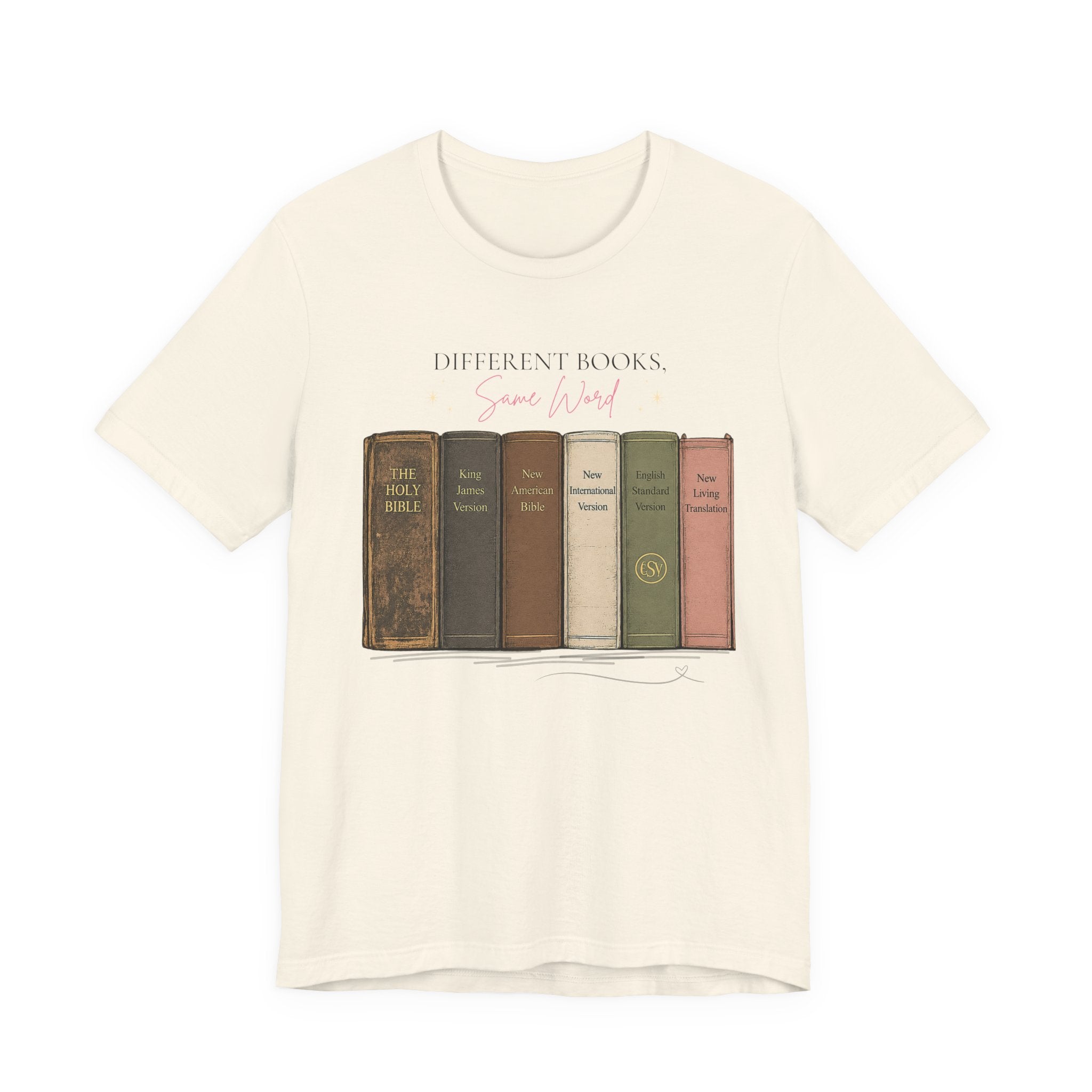 Vintage Books Graphic Tee — “Different Books. Same Story.” Literary T‑Shirt for Readers