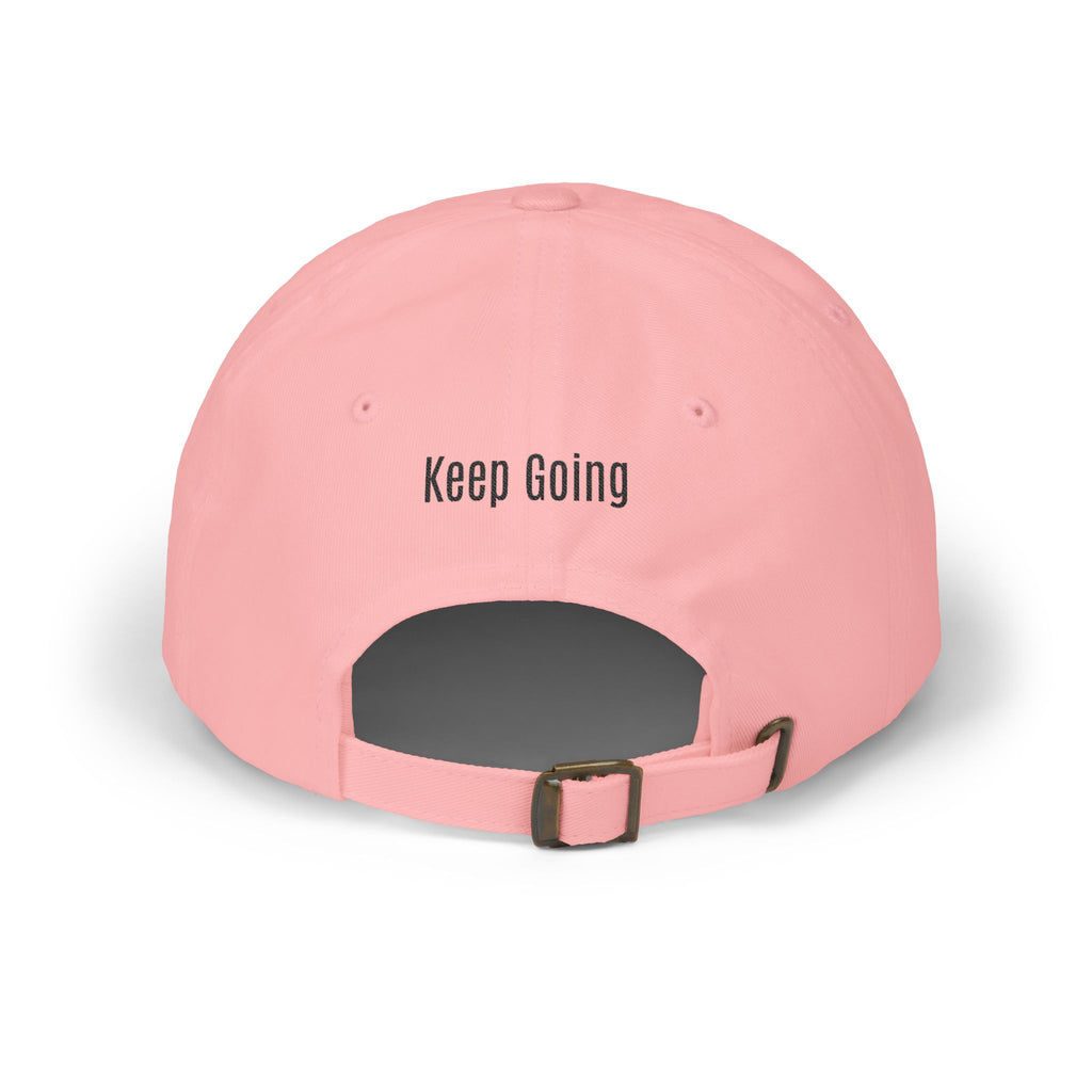 God Says Keep Going Adjustable Baseball Cap Embroidered Front and Back