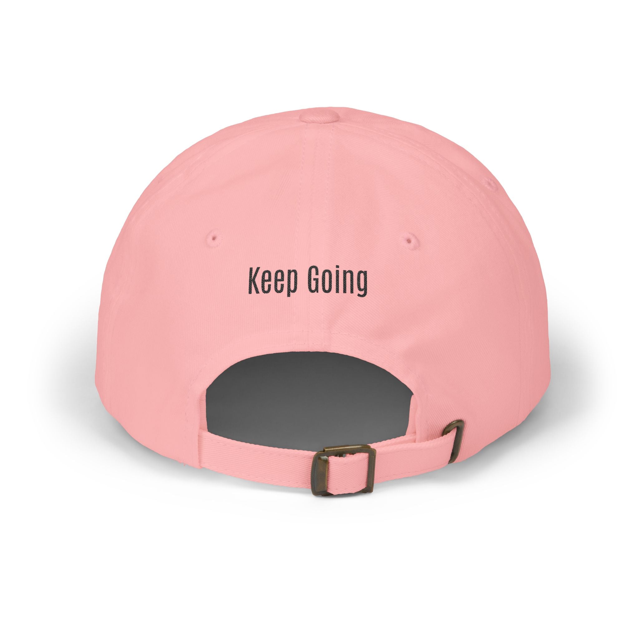 God Says Keep Going Adjustable Baseball Cap Embroidered Front and Back