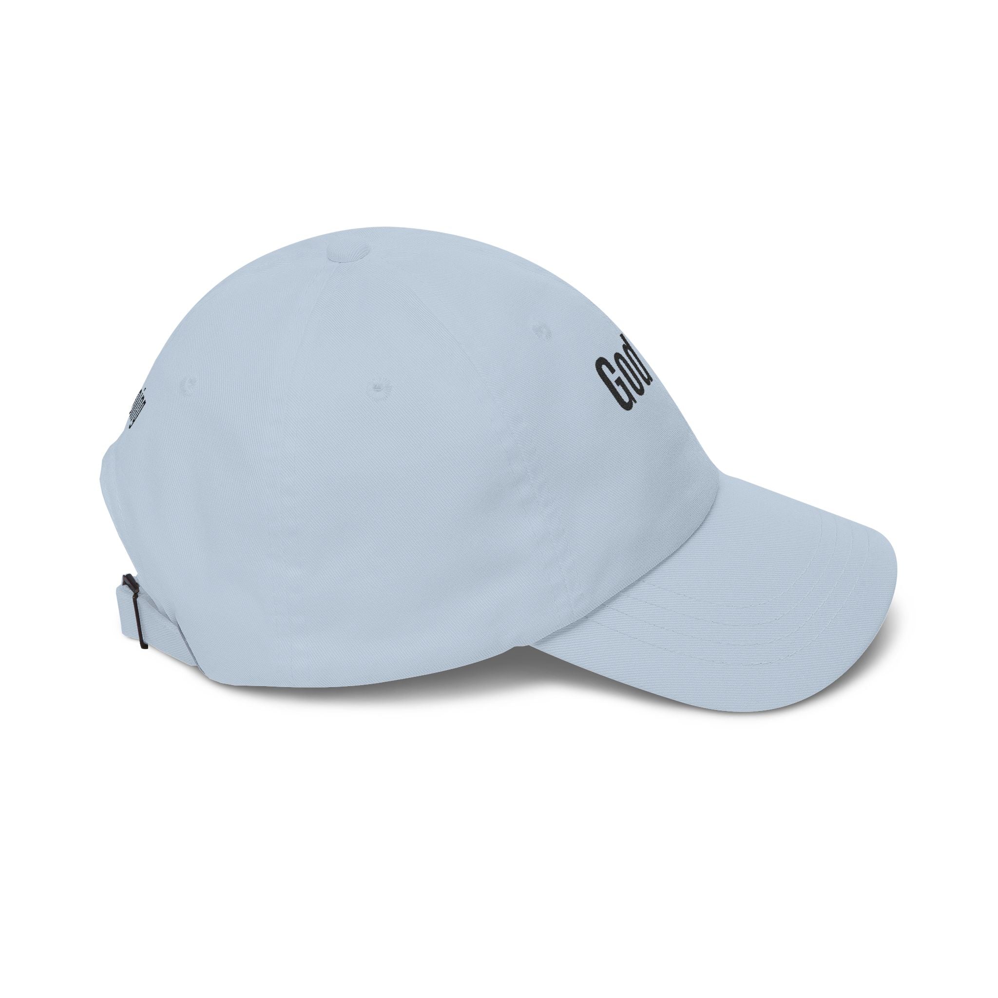 God Says Keep Going Adjustable Baseball Cap Embroidered Front and Back
