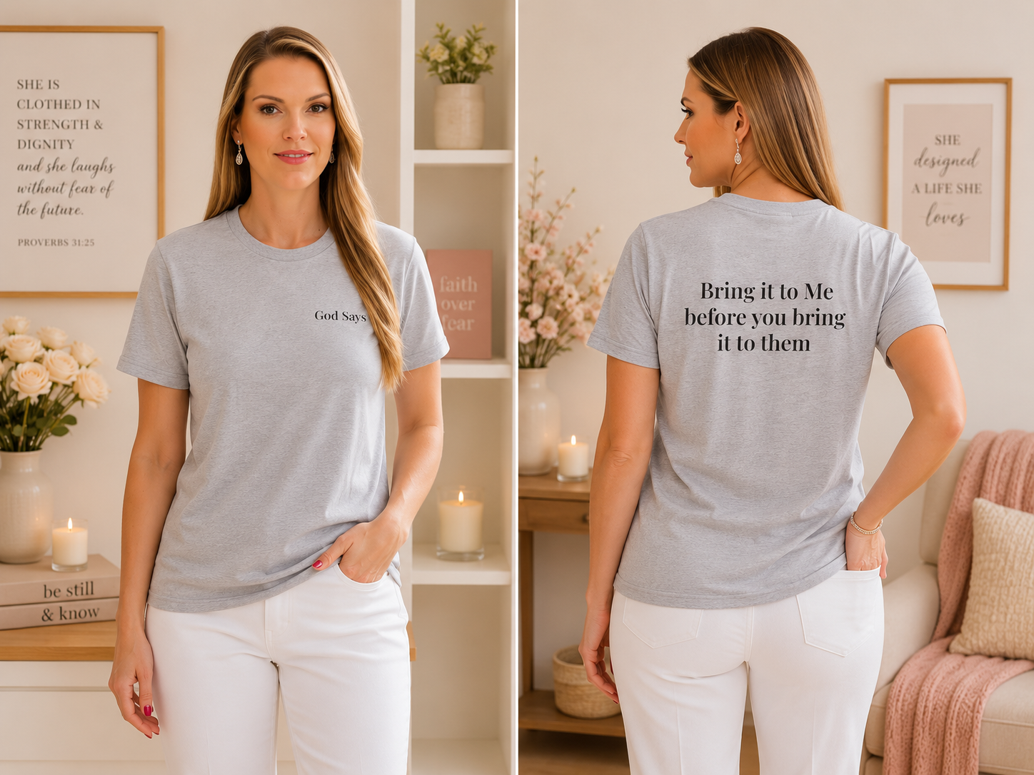 God Says "Bring it to Me before you bring it to them" T-Shirt | Faith Based Apparel