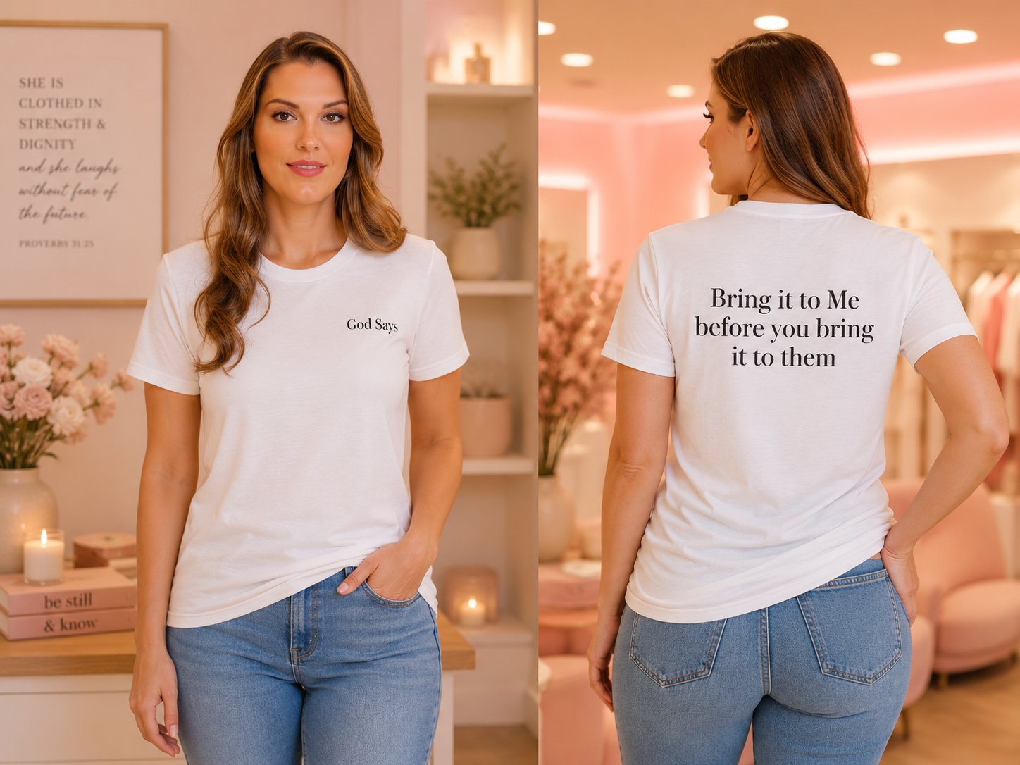 God Says "Bring it to Me before you bring it to them" T-Shirt | Faith Based Apparel