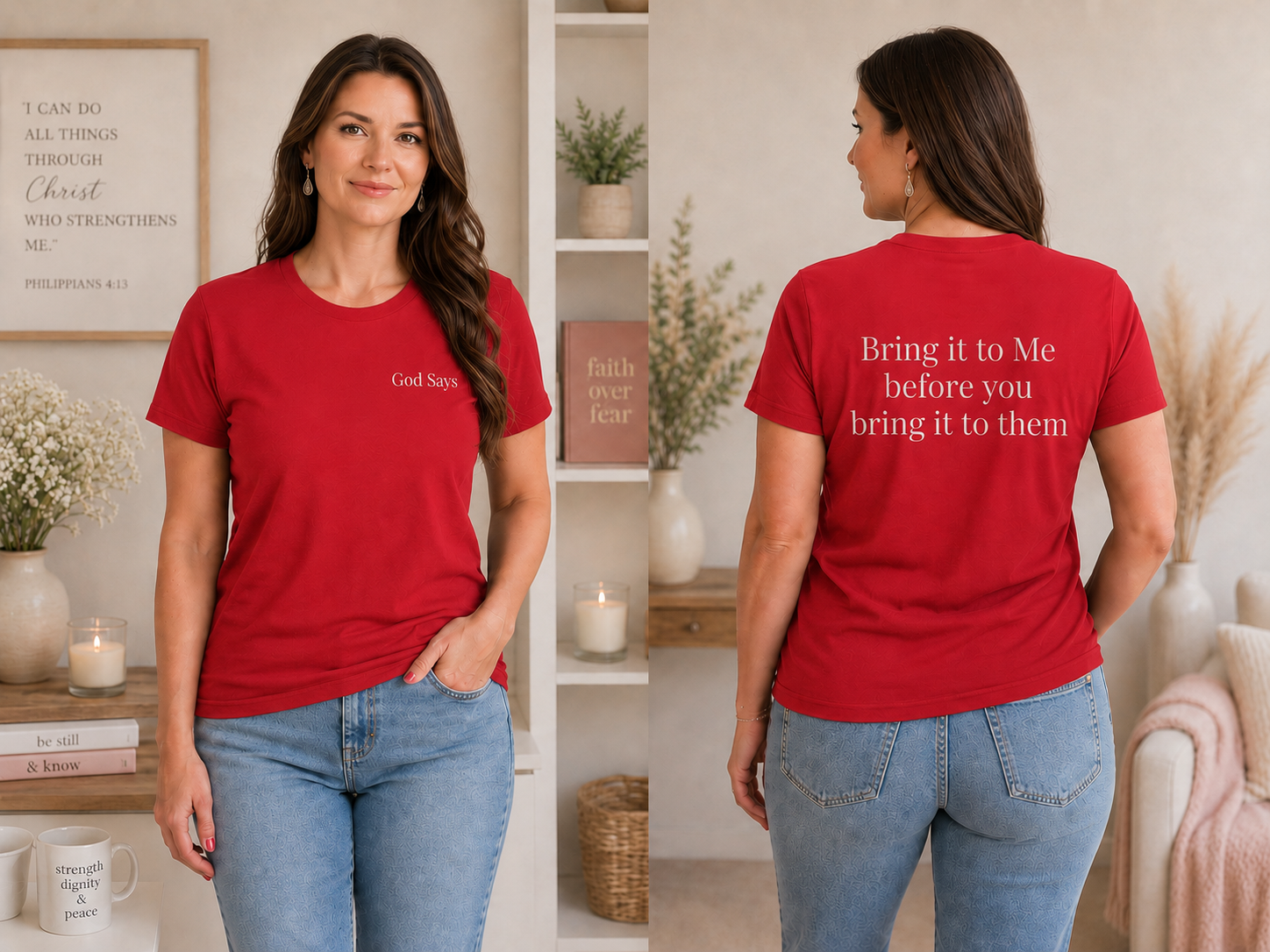 God Says “Bring it to Me before you bring it to them” T-Shirt – Faith-Based Christian Graphic Tee