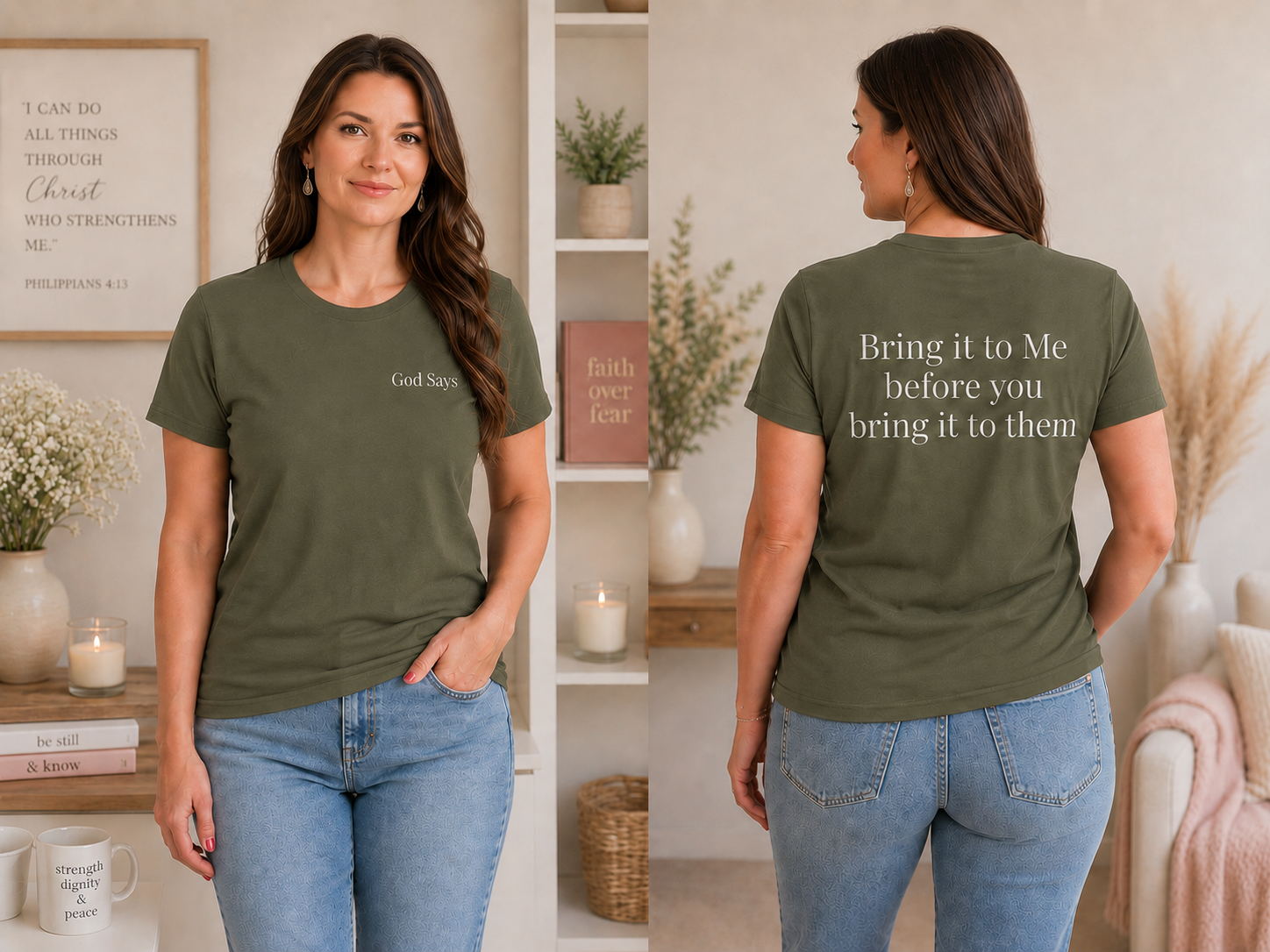 God Says “Bring it to Me before you bring it to them” T-Shirt – Faith-Based Christian Graphic Tee
