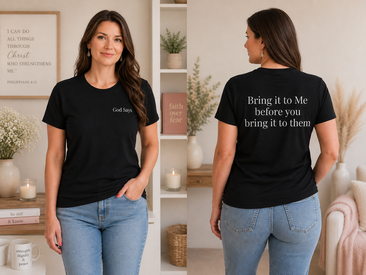 God Says “Bring it to Me before you bring it to them” T-Shirt – Faith-Based Christian Graphic Tee