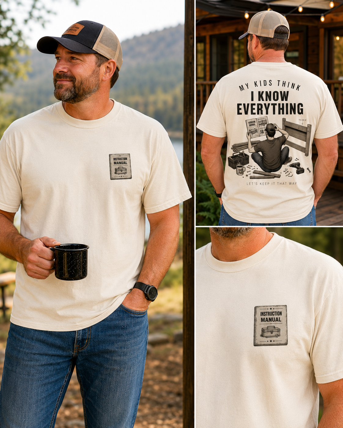 Funny Dad Shirt – My Kids Think I Know Everything, Let's Keep It That Way