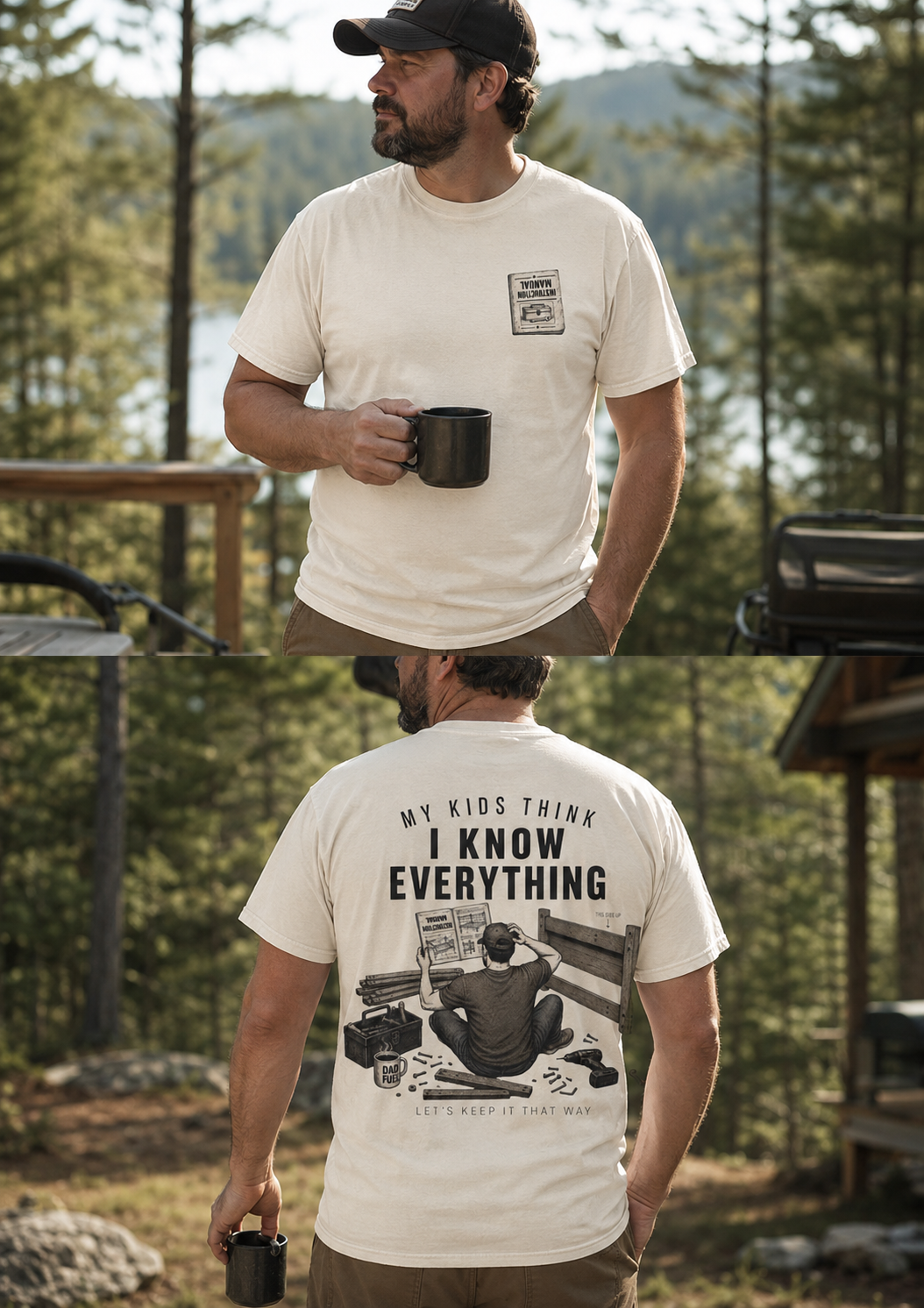 Funny Dad Shirt – My Kids Think I Know Everything, Let's Keep It That Way
