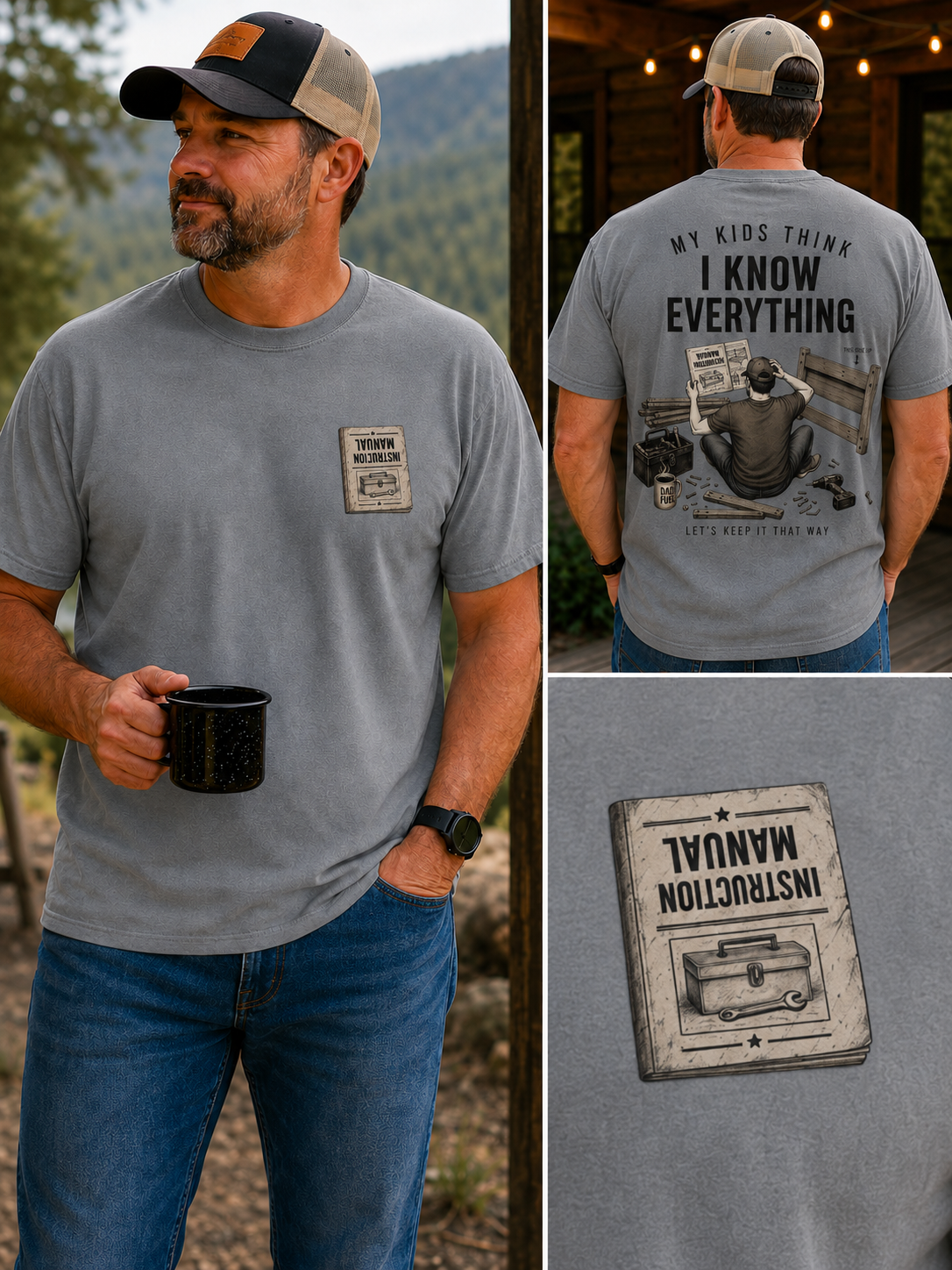Funny Dad Shirt – My Kids Think I Know Everything, Let's Keep It That Way