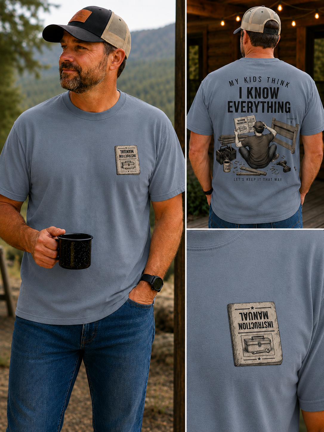 Funny Dad Shirt – My Kids Think I Know Everything, Let's Keep It That Way