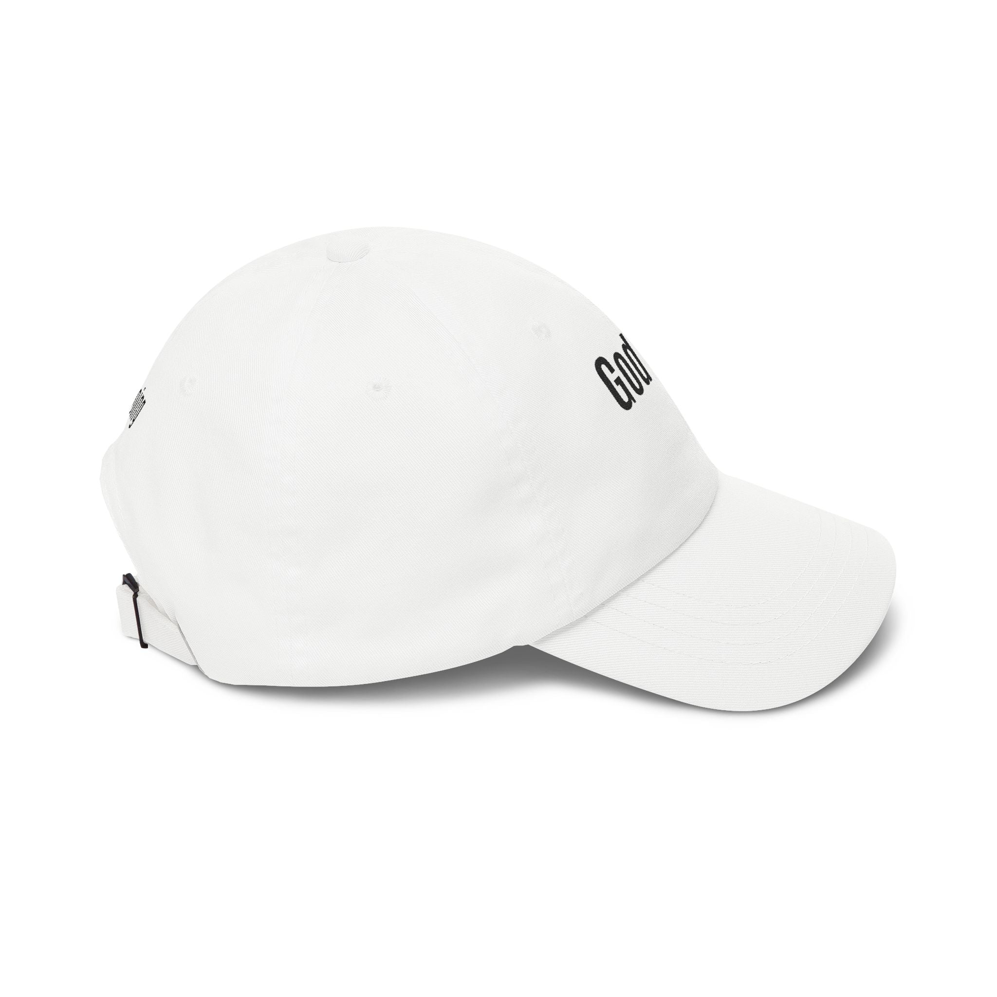 God Says Keep Going Adjustable Baseball Cap Embroidered Front and Back
