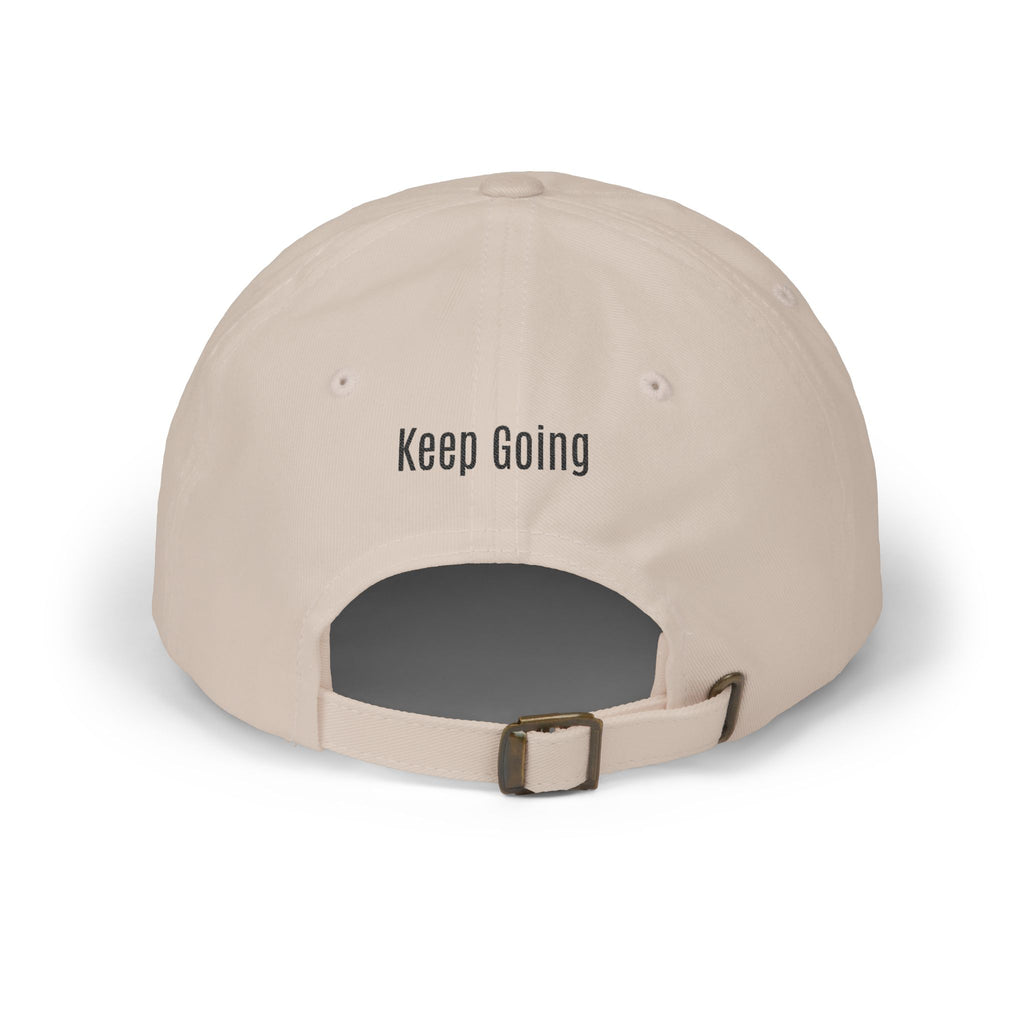 God Says Keep Going Adjustable Baseball Cap Embroidered Front and Back