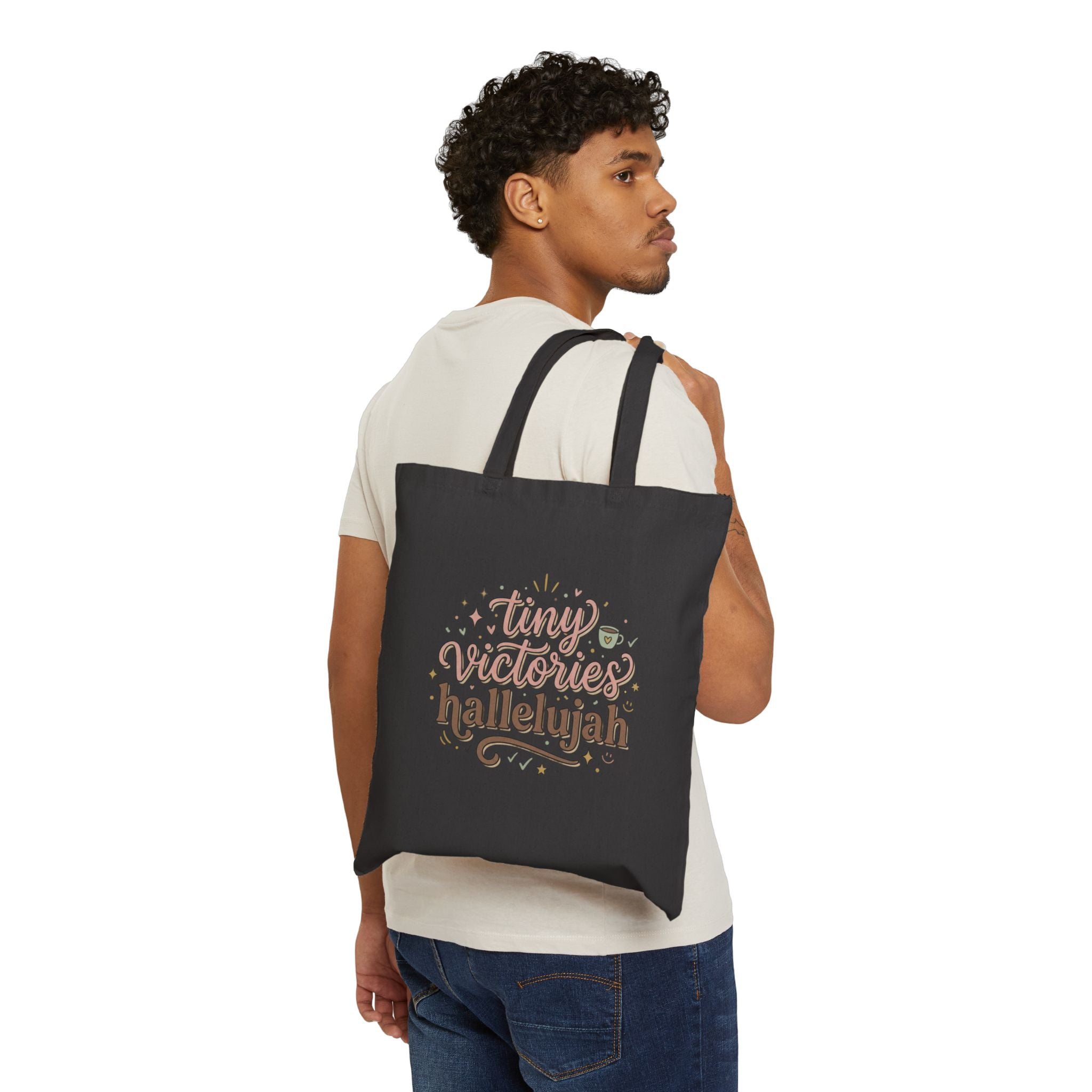 tiny victories hallelujah Tote | everything hallelujah, gratitude humor