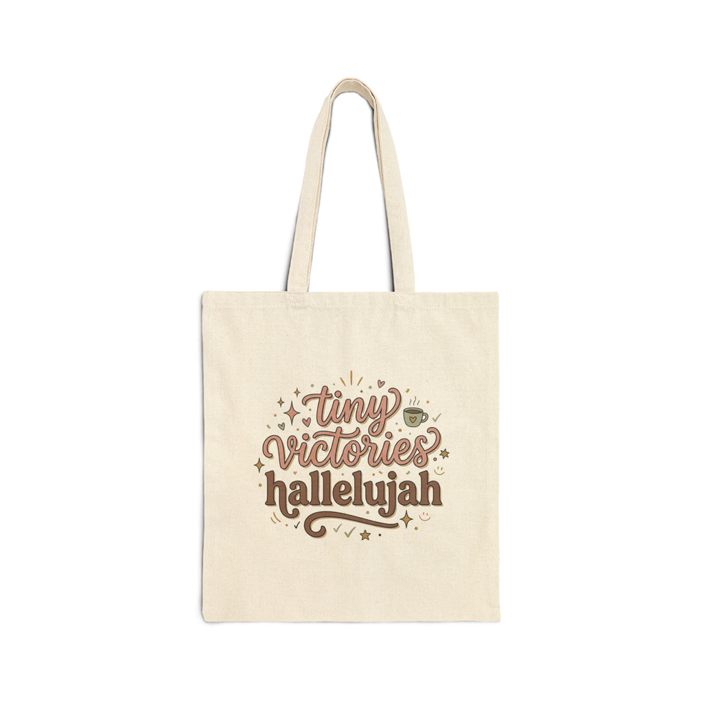 tiny victories hallelujah Tote | everything hallelujah, gratitude humor