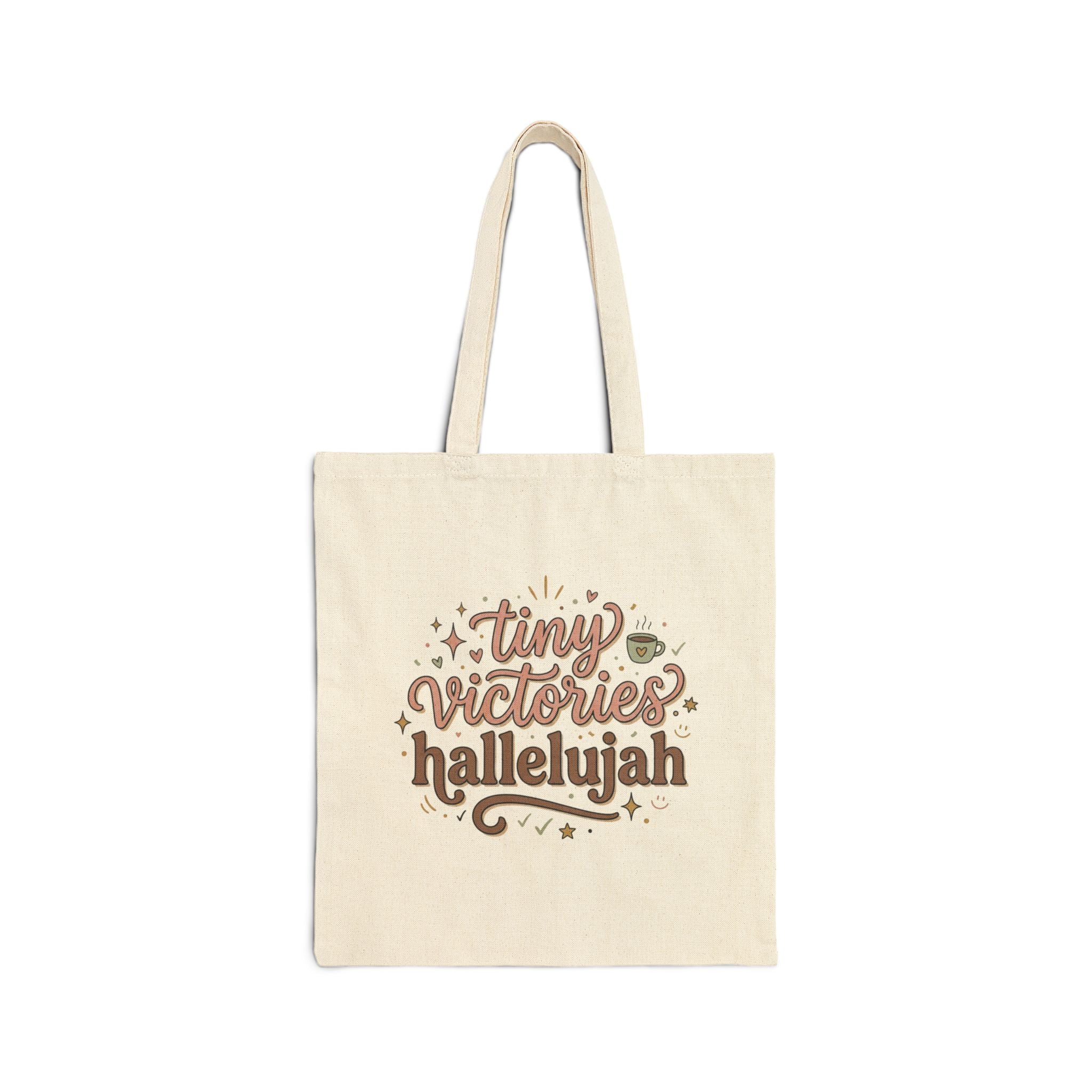 tiny victories hallelujah Tote | everything hallelujah, gratitude humor
