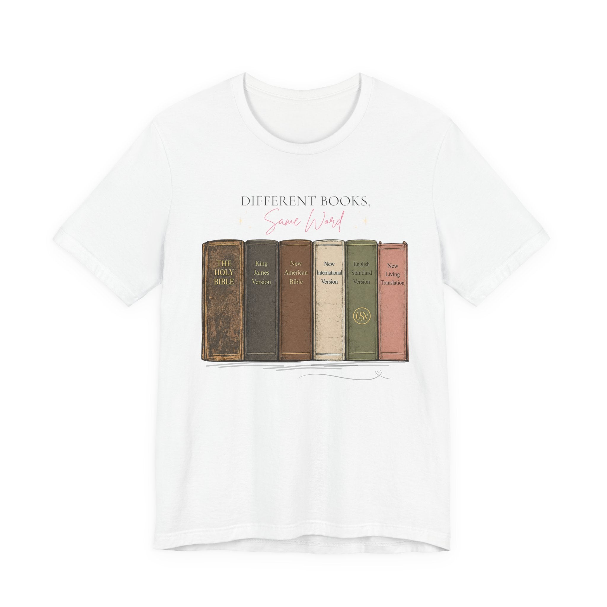 Vintage Books Graphic Tee — “Different Books. Same Story.” Literary T‑Shirt for Readers