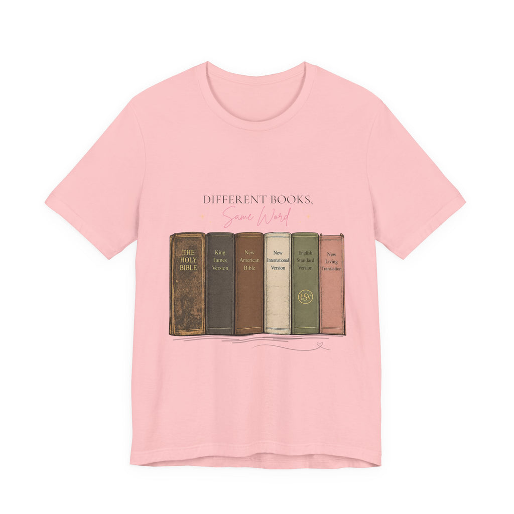 Vintage Books Graphic Tee — “Different Books. Same Story.” Literary T‑Shirt for Readers