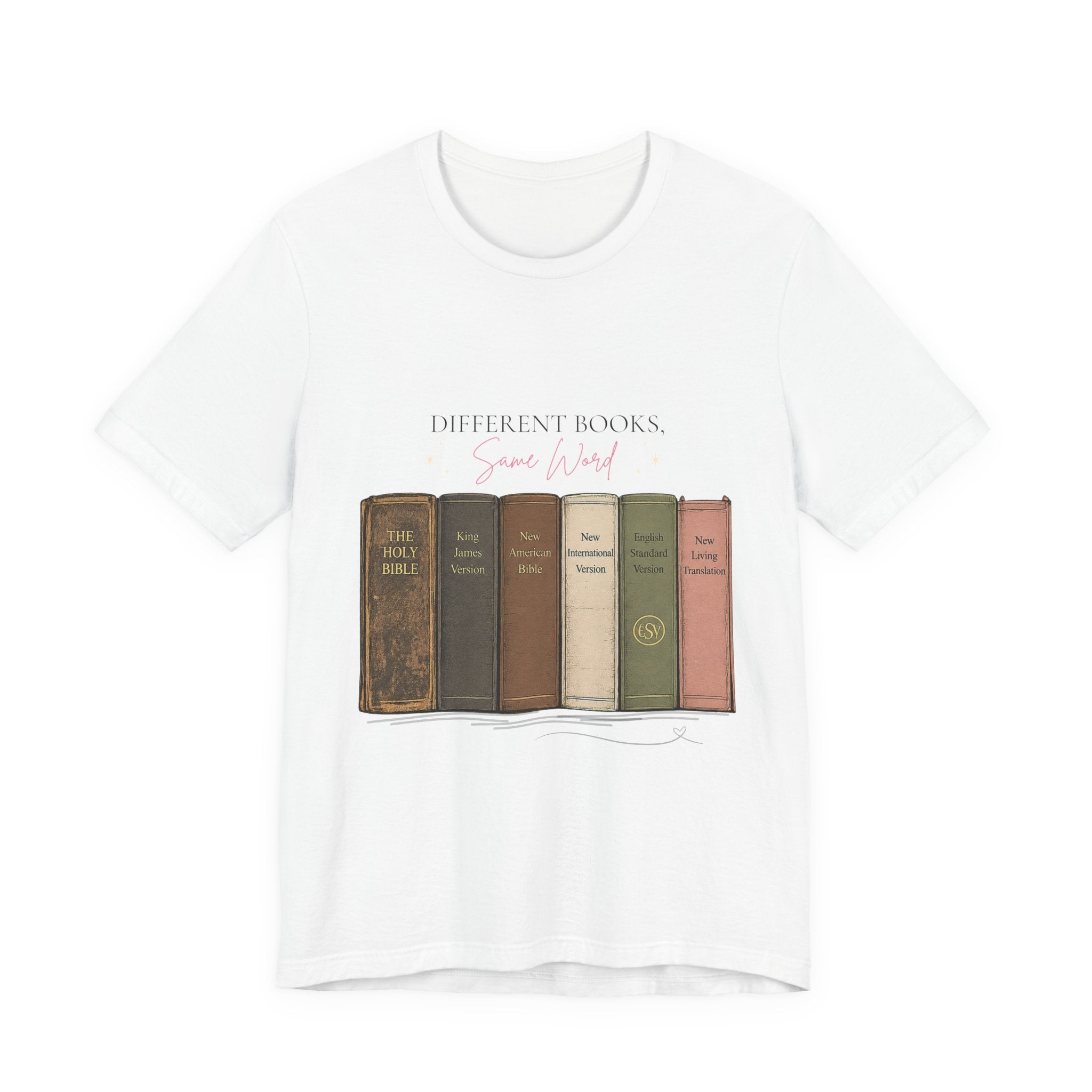Vintage Books Graphic Tee — “Different Books. Same Story.” Literary T‑Shirt for Readers