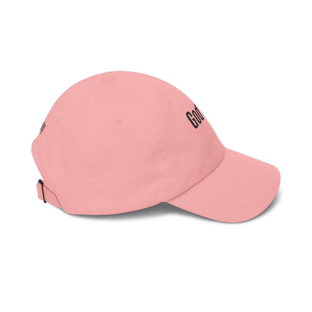 God Says Keep Going Adjustable Baseball Cap Embroidered Front and Back